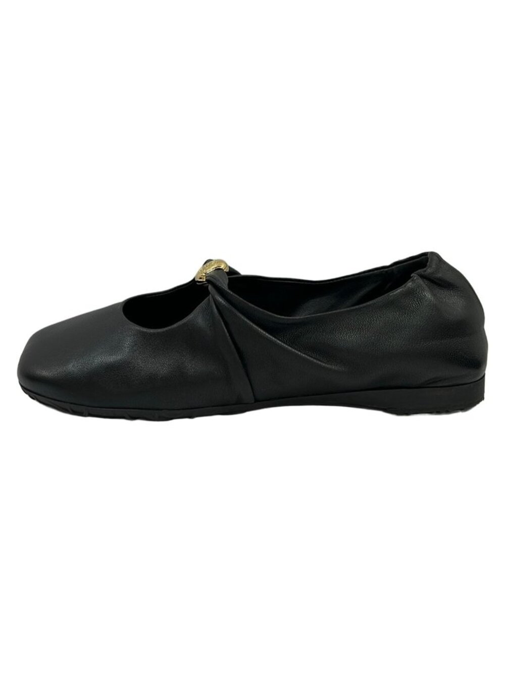 Loewe Flat Shoes Black Leather